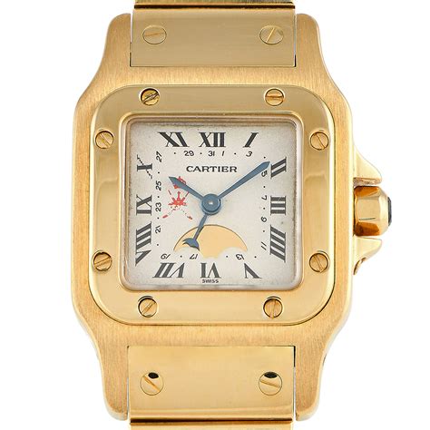 cartier santos quartz watch|cartier santos small size.